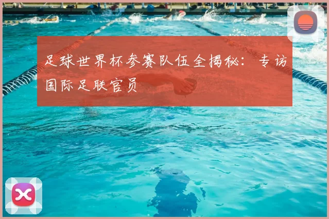 足球世界杯参赛队伍全揭秘：专访国际足联官员